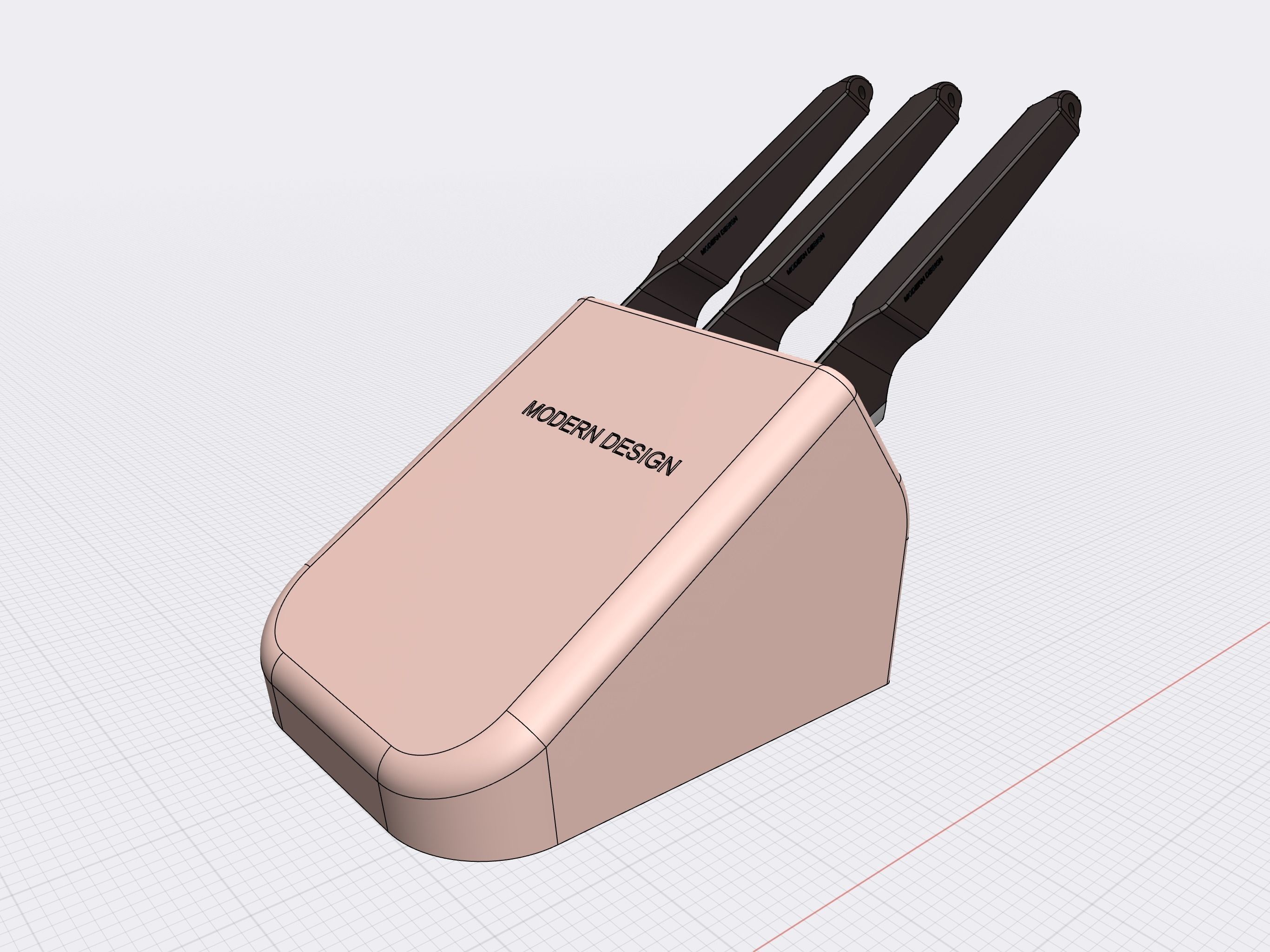 Kitchen Knife 3D model_1