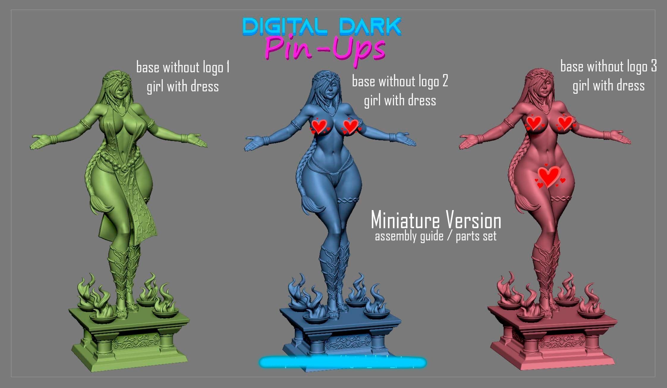 Queen Marika from Elden Ring with NSFW version and Miniatures 3D print model_17