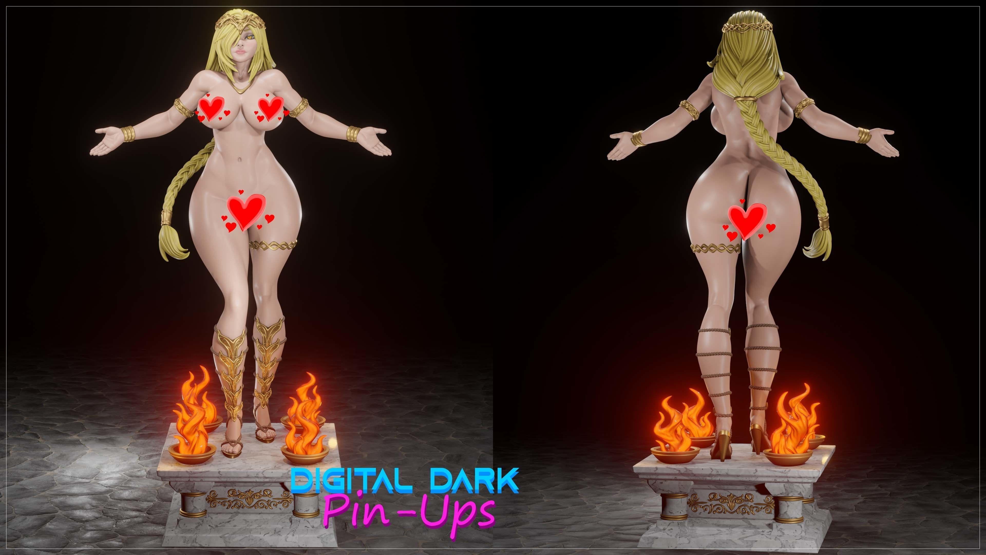Queen Marika from Elden Ring with NSFW version and Miniatures 3D print model_10