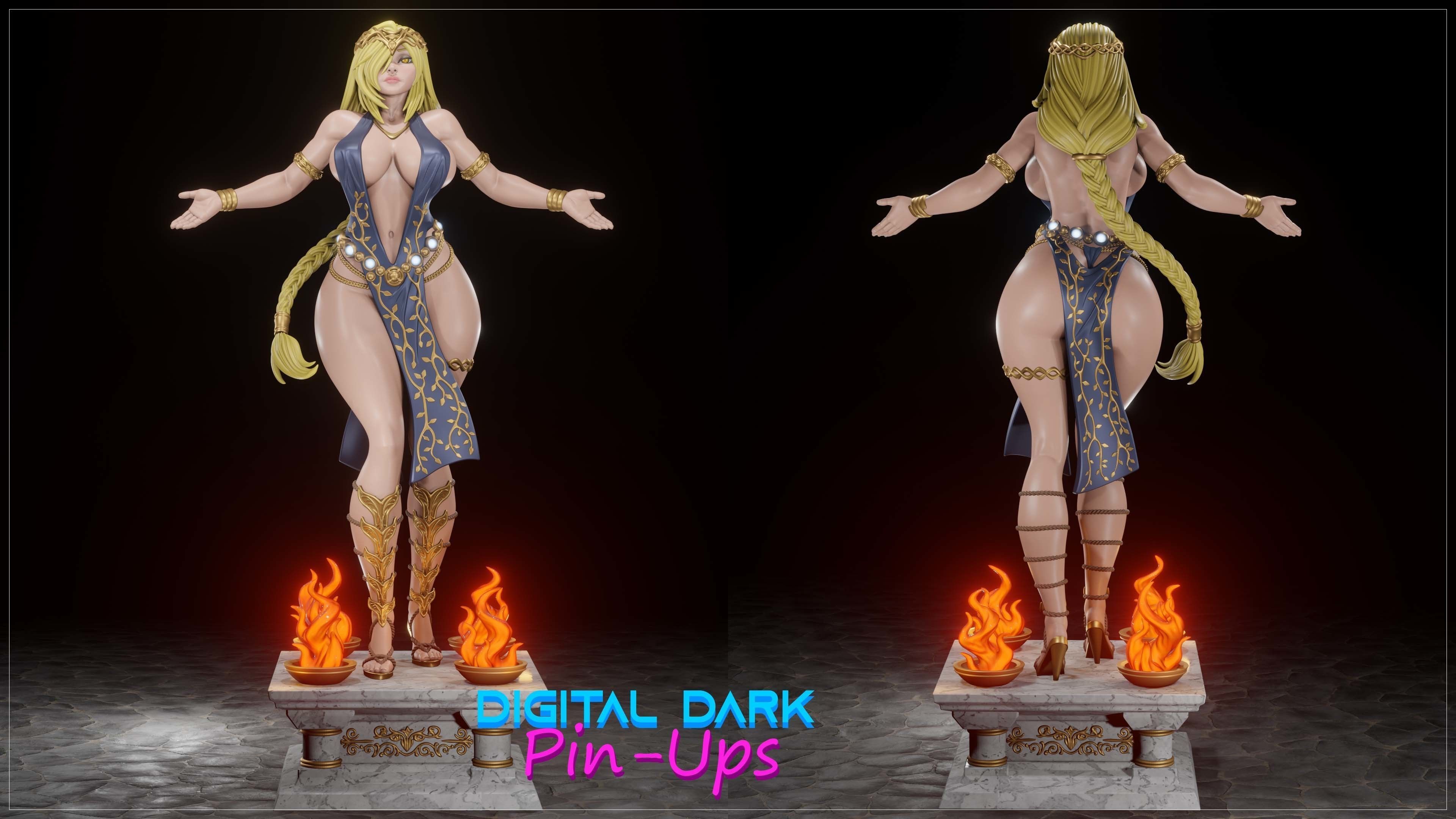 Queen Marika from Elden Ring with NSFW version and Miniatures 3D print model_7