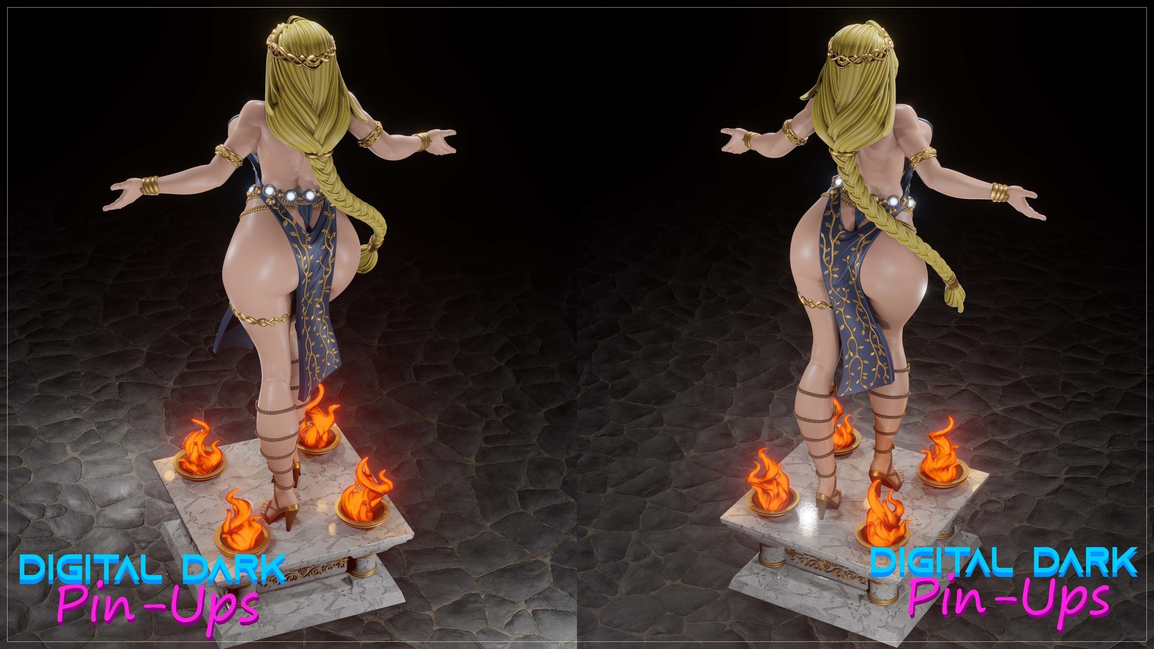Queen Marika from Elden Ring with NSFW version and Miniatures 3D print model_9