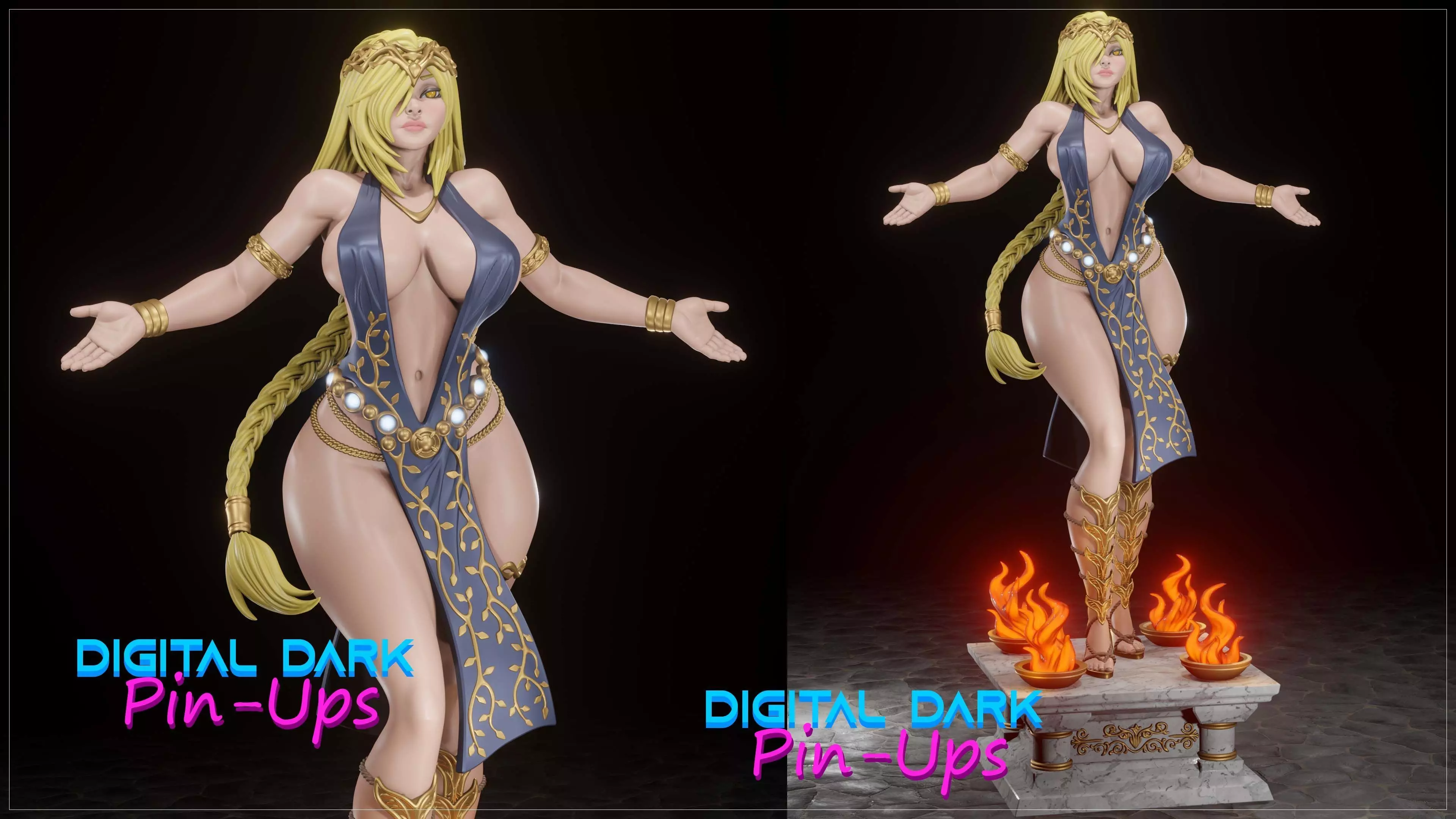 Queen Marika from Elden Ring with NSFW version and Miniatures 3D print model_0