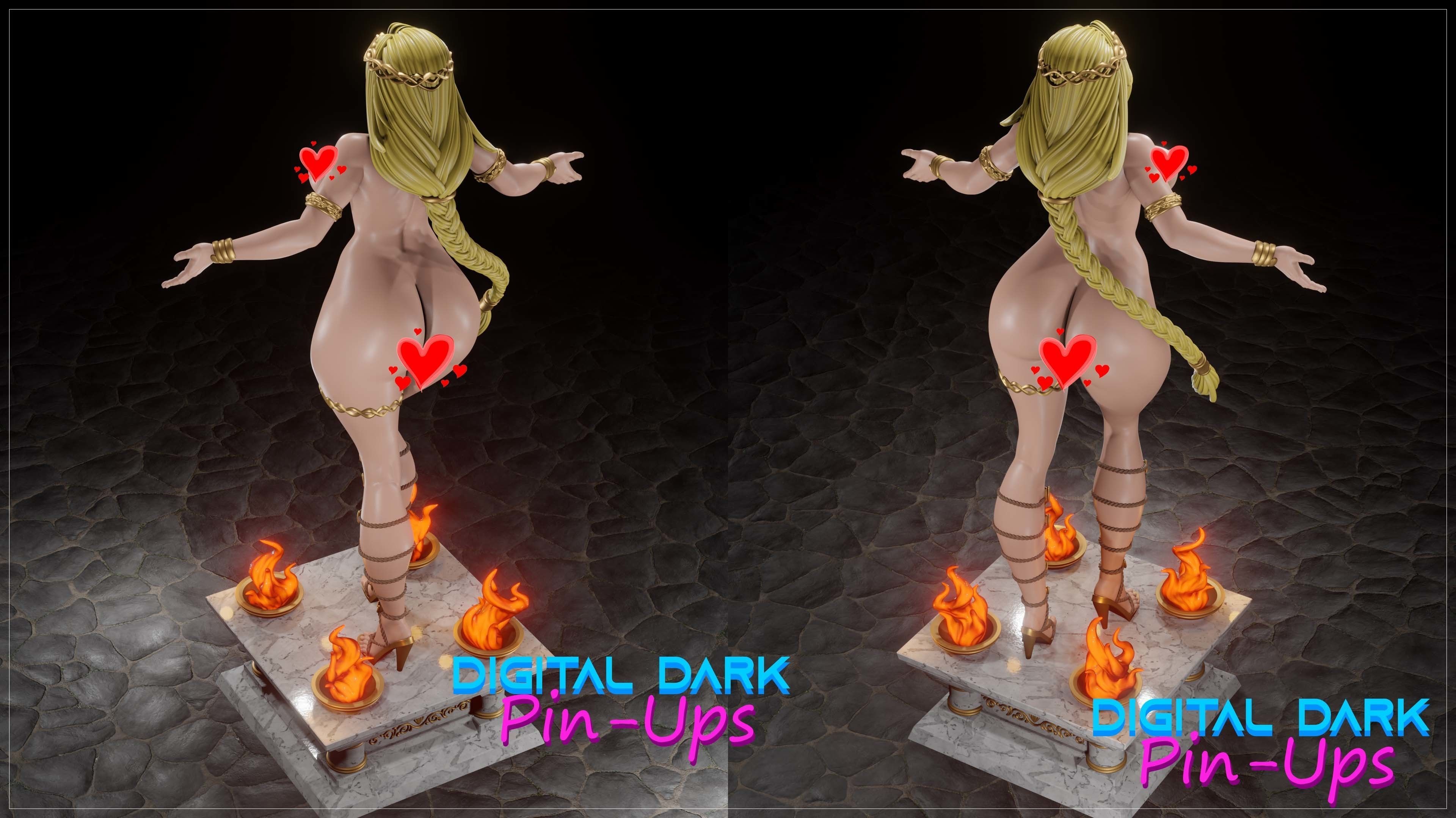 Queen Marika from Elden Ring with NSFW version and Miniatures 3D print model_13
