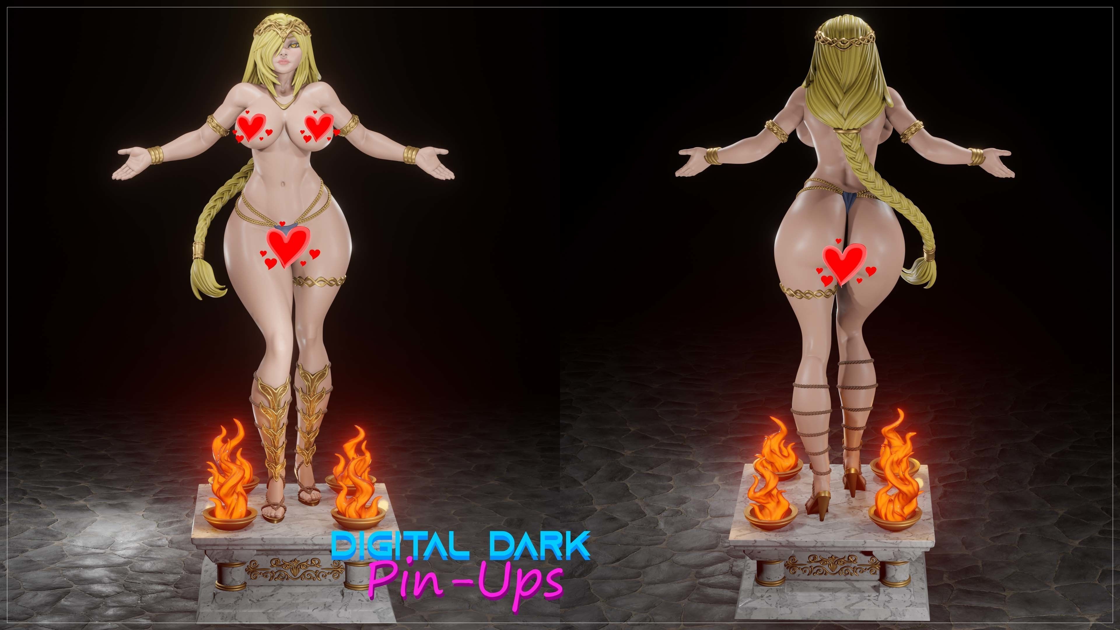 Queen Marika from Elden Ring with NSFW version and Miniatures 3D print model_3