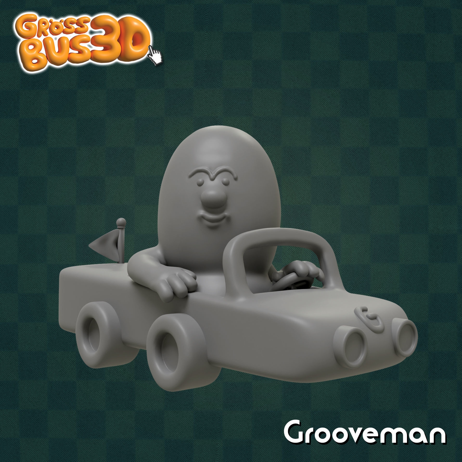 Grooveman 3D print model_1