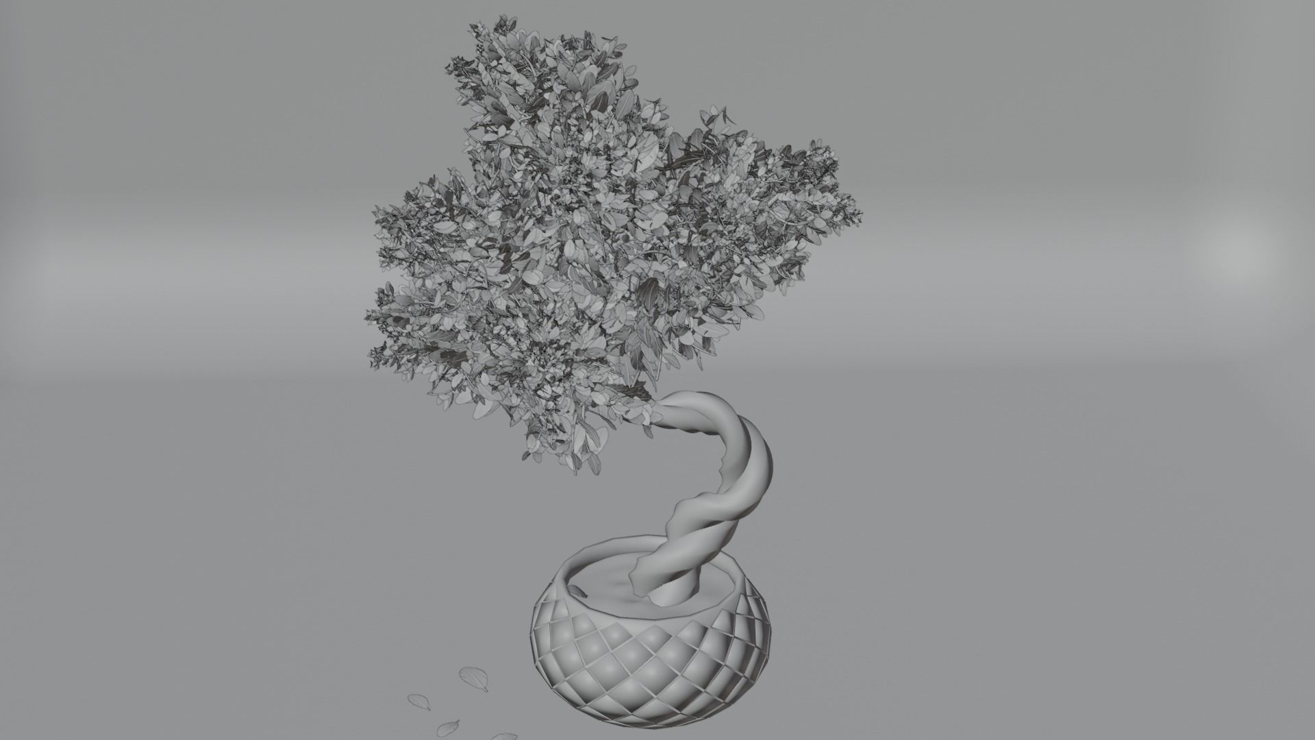 3D Bonsai Tree Low-poly 3D model_2