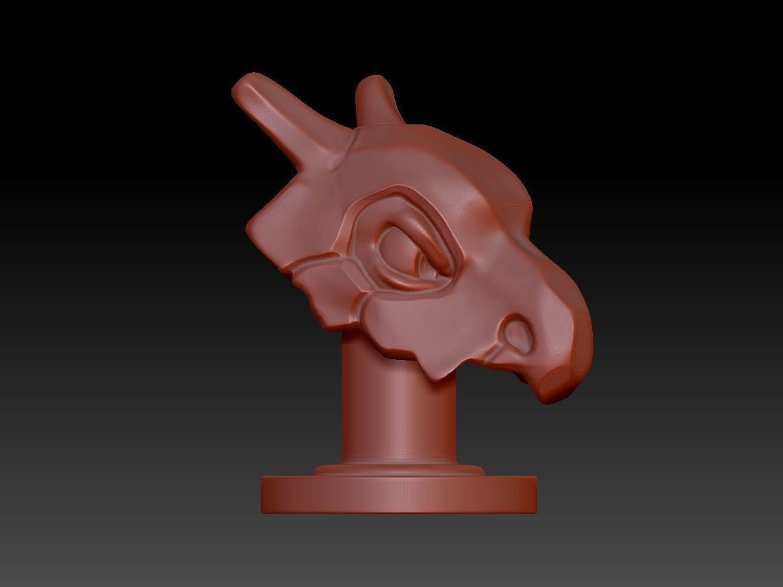 CUBONE POKEMON WITH BASE 3D Printing Model 3D print model_3