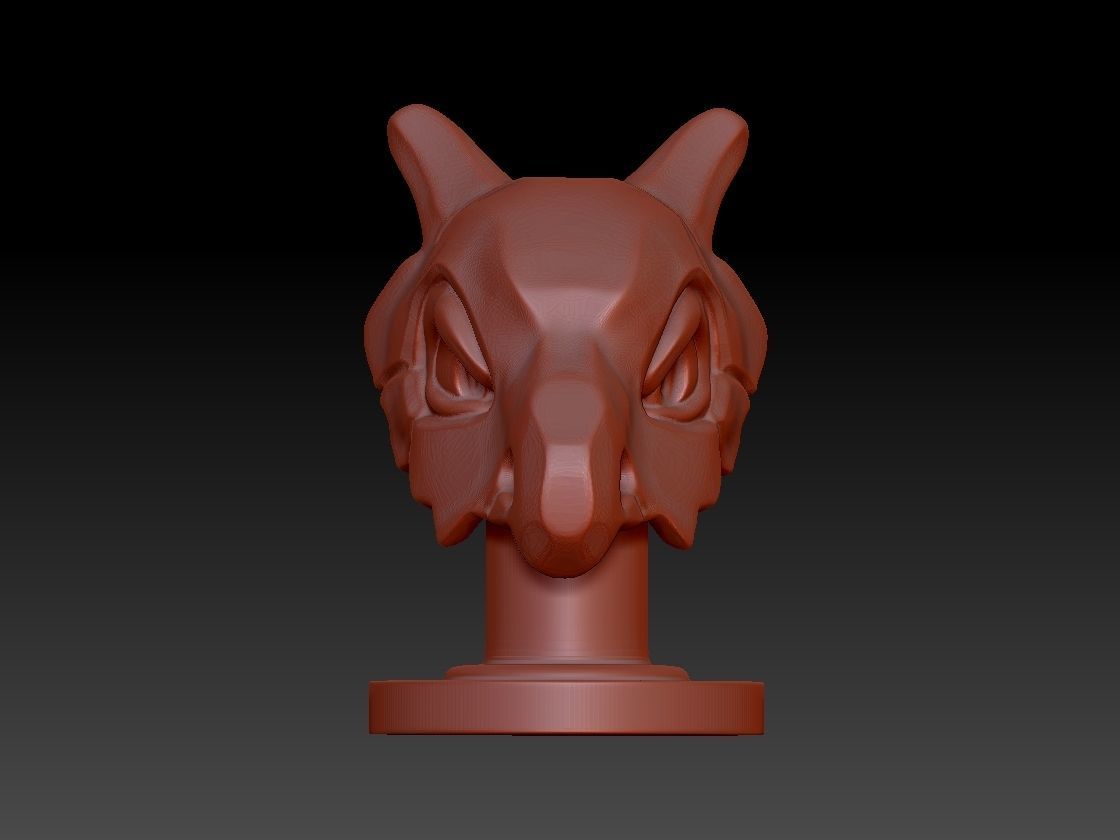 CUBONE POKEMON WITH BASE 3D Printing Model 3D print model_5