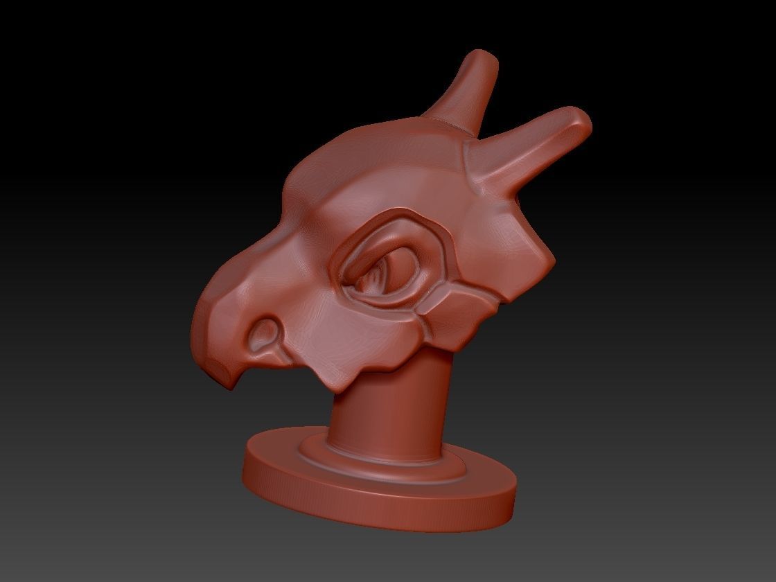 CUBONE POKEMON WITH BASE 3D Printing Model 3D print model_1