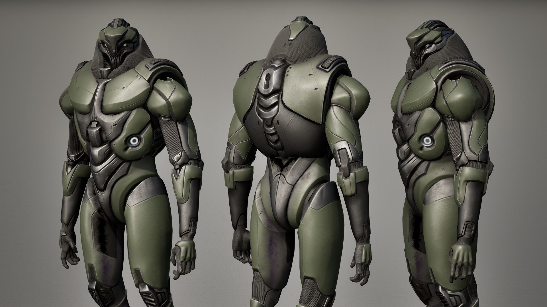 Robot 9 Low-poly 3D model_23