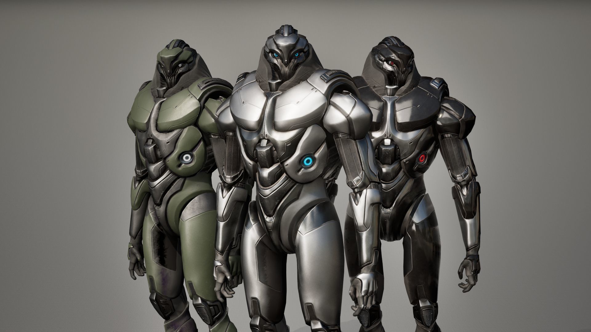 Robot 9 Low-poly 3D model_24