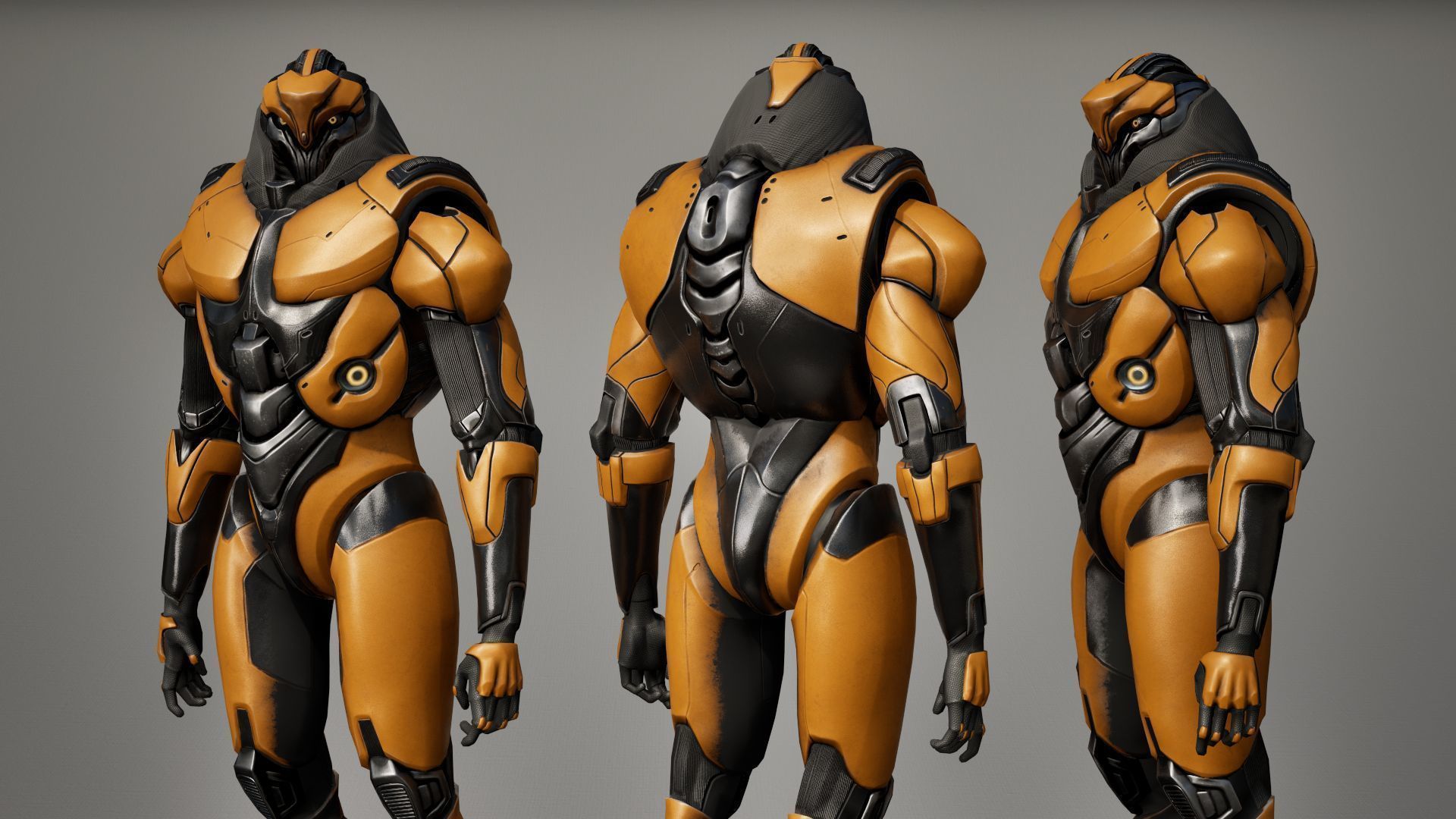 Robot 9 Low-poly 3D model_19