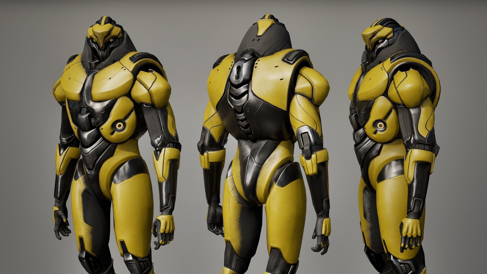 Robot 9 Low-poly 3D model_20