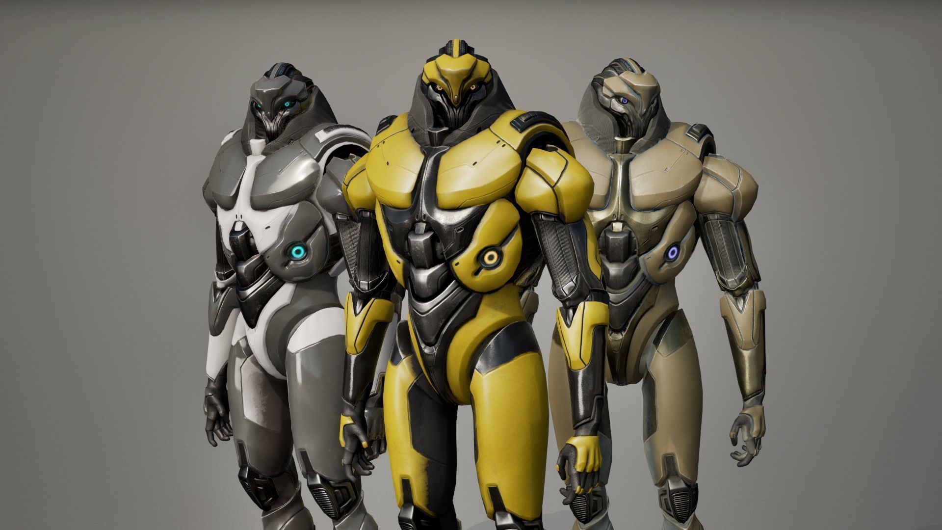 Robot 9 Low-poly 3D model_25