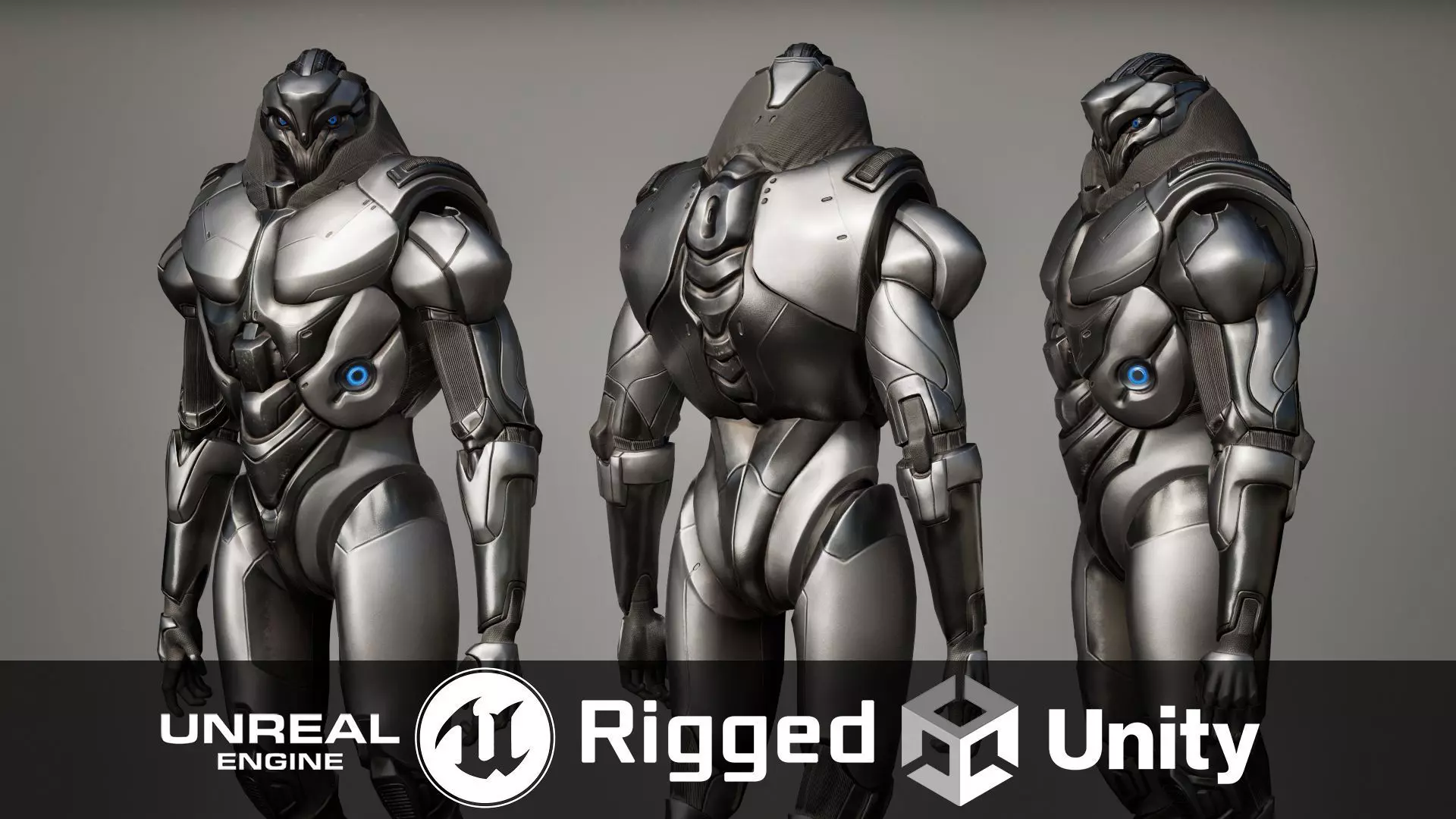 Robot 9 Low-poly 3D model_0