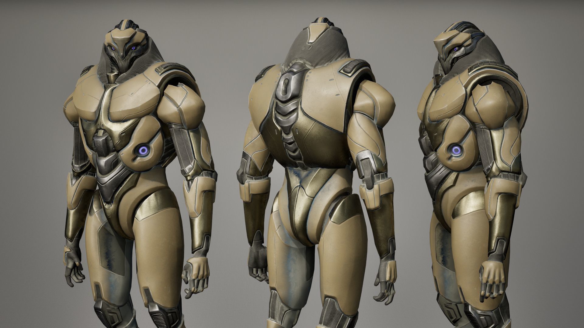 Robot 9 Low-poly 3D model_16