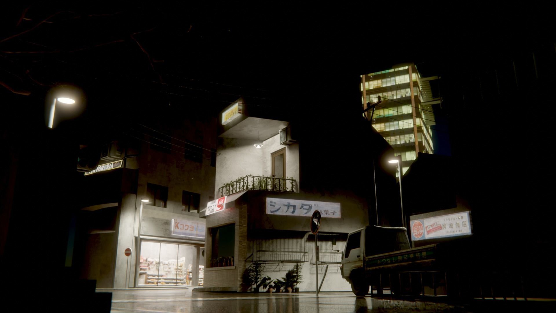 Japan Street  3D model_3