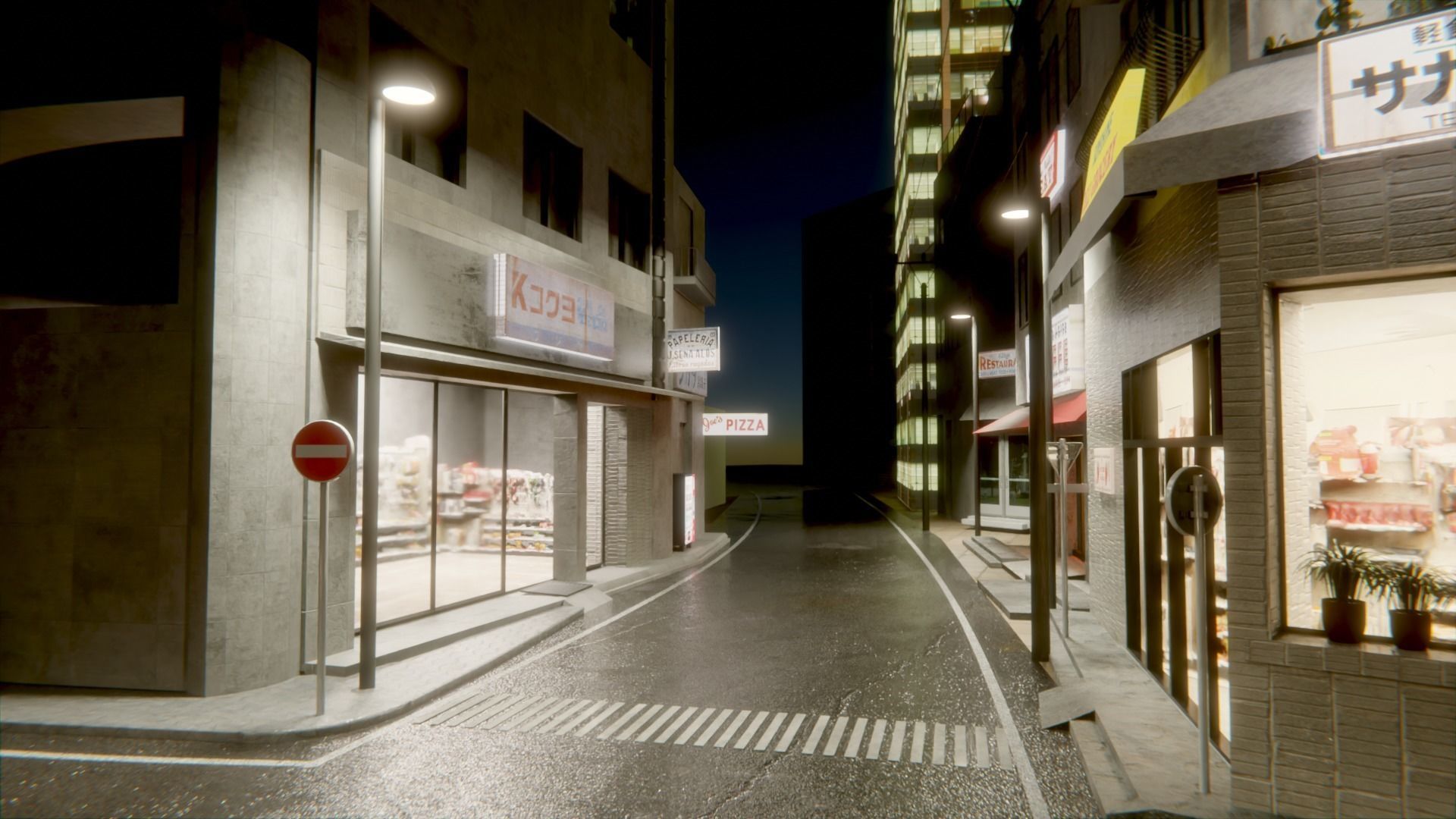 Japan Street  3D model_5
