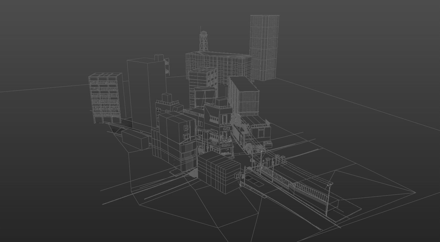 Japan Street  3D model_9