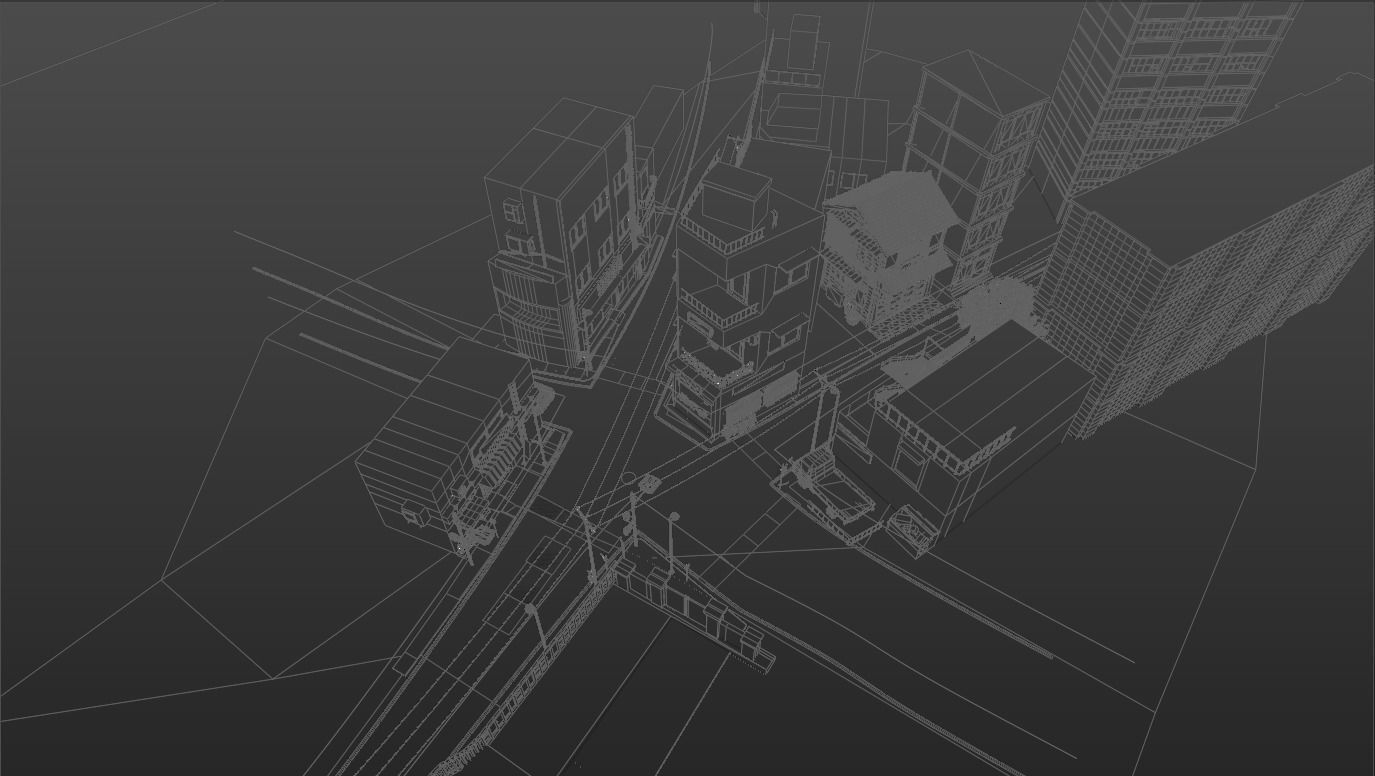 Japan Street  3D model_8