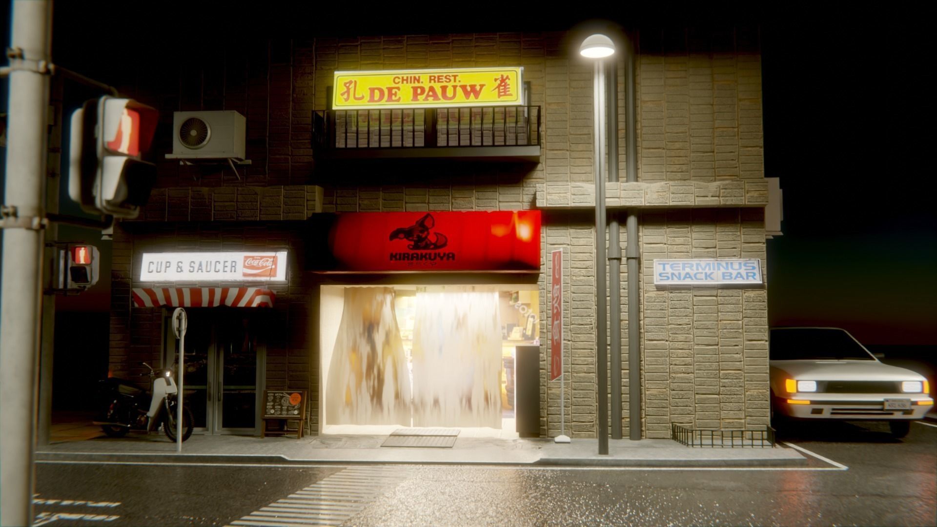 Japan Street  3D model_2