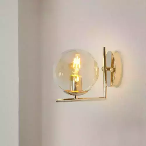 Half 1 light wall lamp