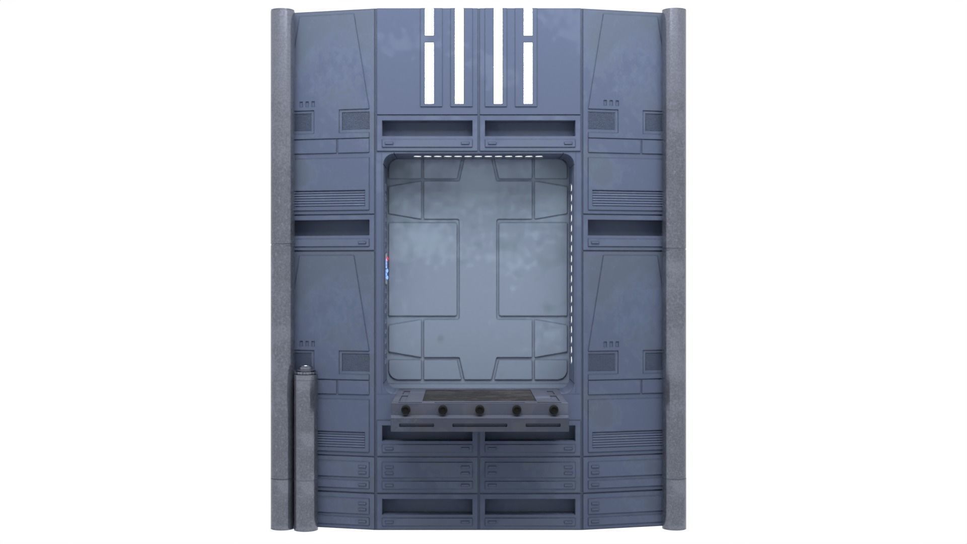 Set 2a - Death Star Extention Bridge 1-6 scale Hottoys 3D print model_30