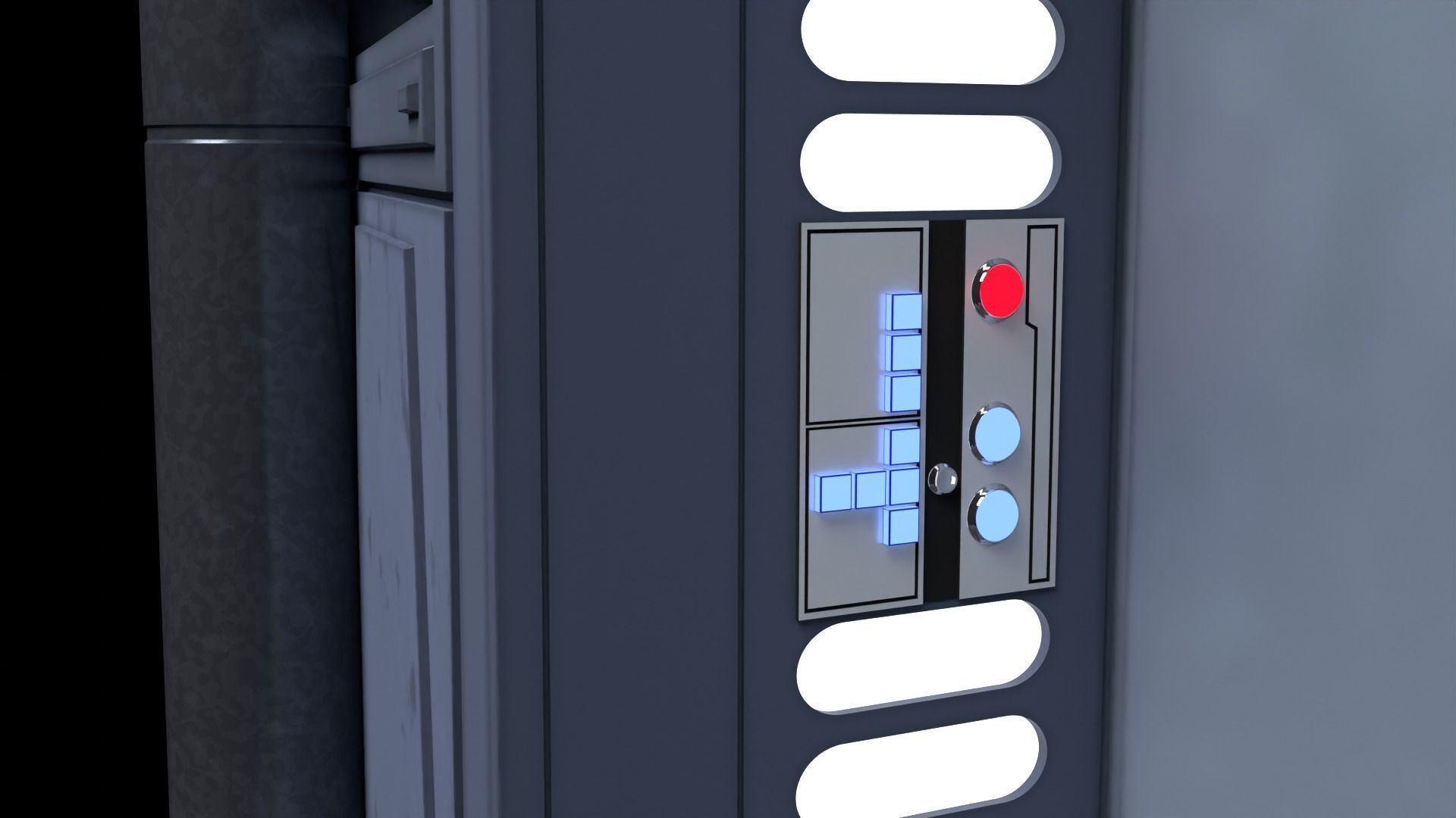 Set 2a - Death Star Extention Bridge 1-6 scale Hottoys 3D print model_4