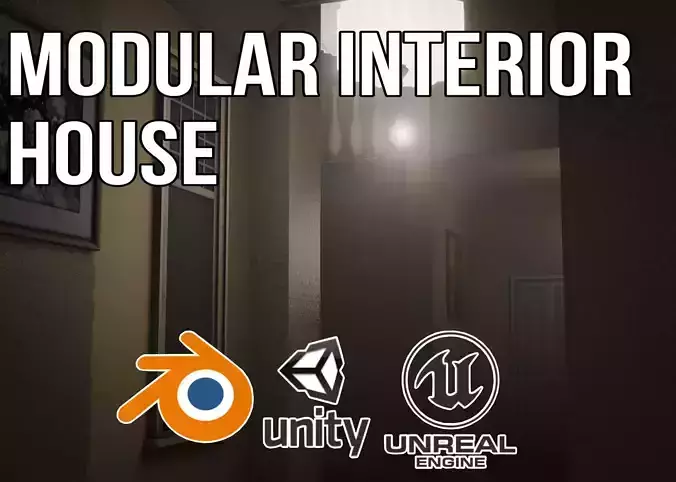 Modular Interior House  3D model