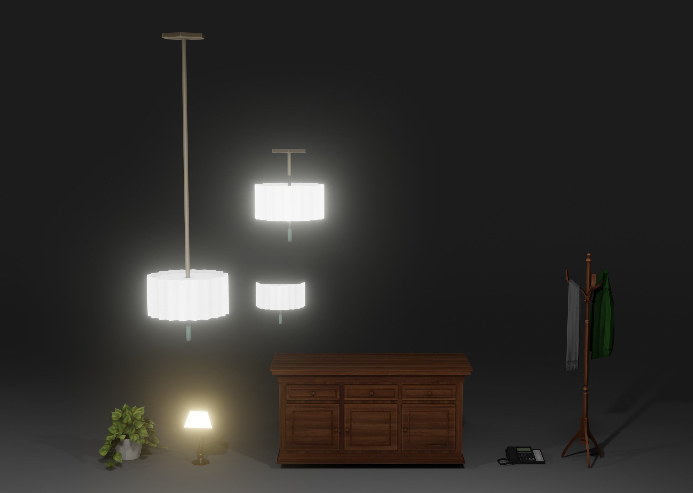 Modular Interior House  3D model_10