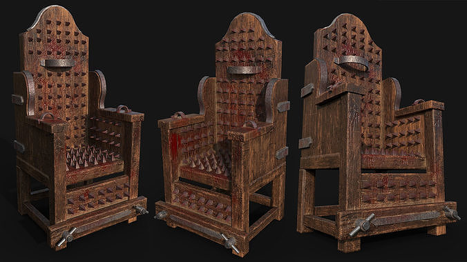 Medieval Torture Chair 3D model
