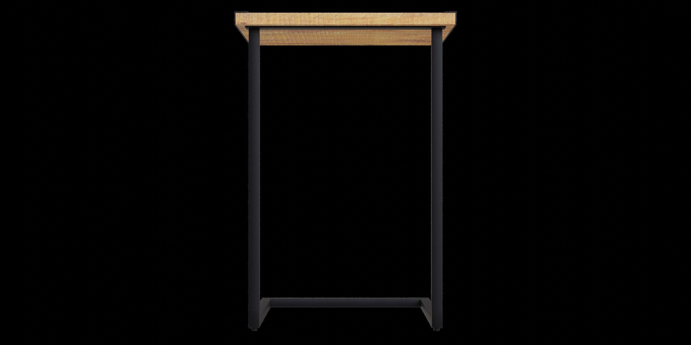 C Shape End Table Low-poly 3D model_4