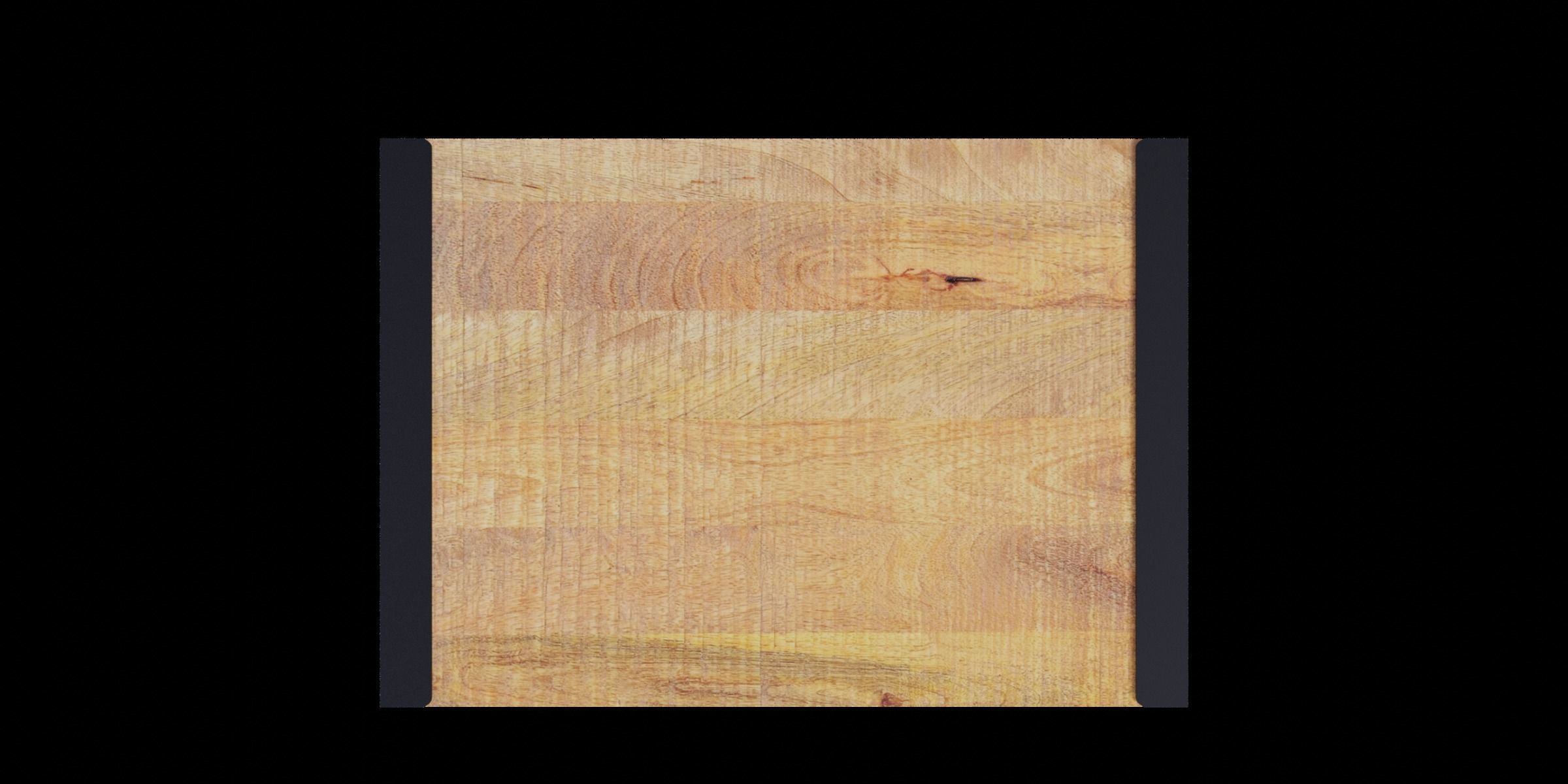 C Shape End Table Low-poly 3D model_1