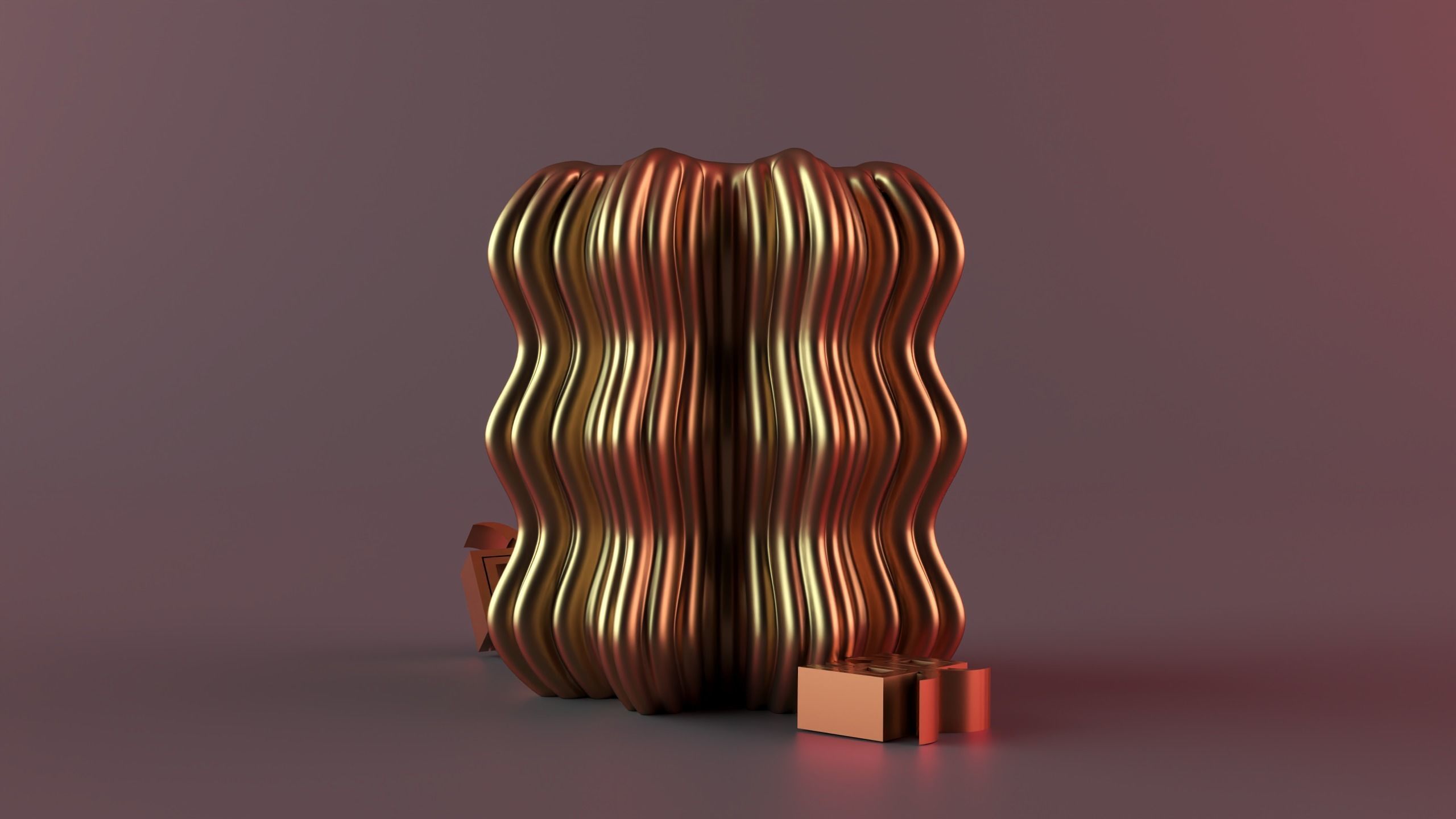 Wooj Wavy Candle 3D print model_2