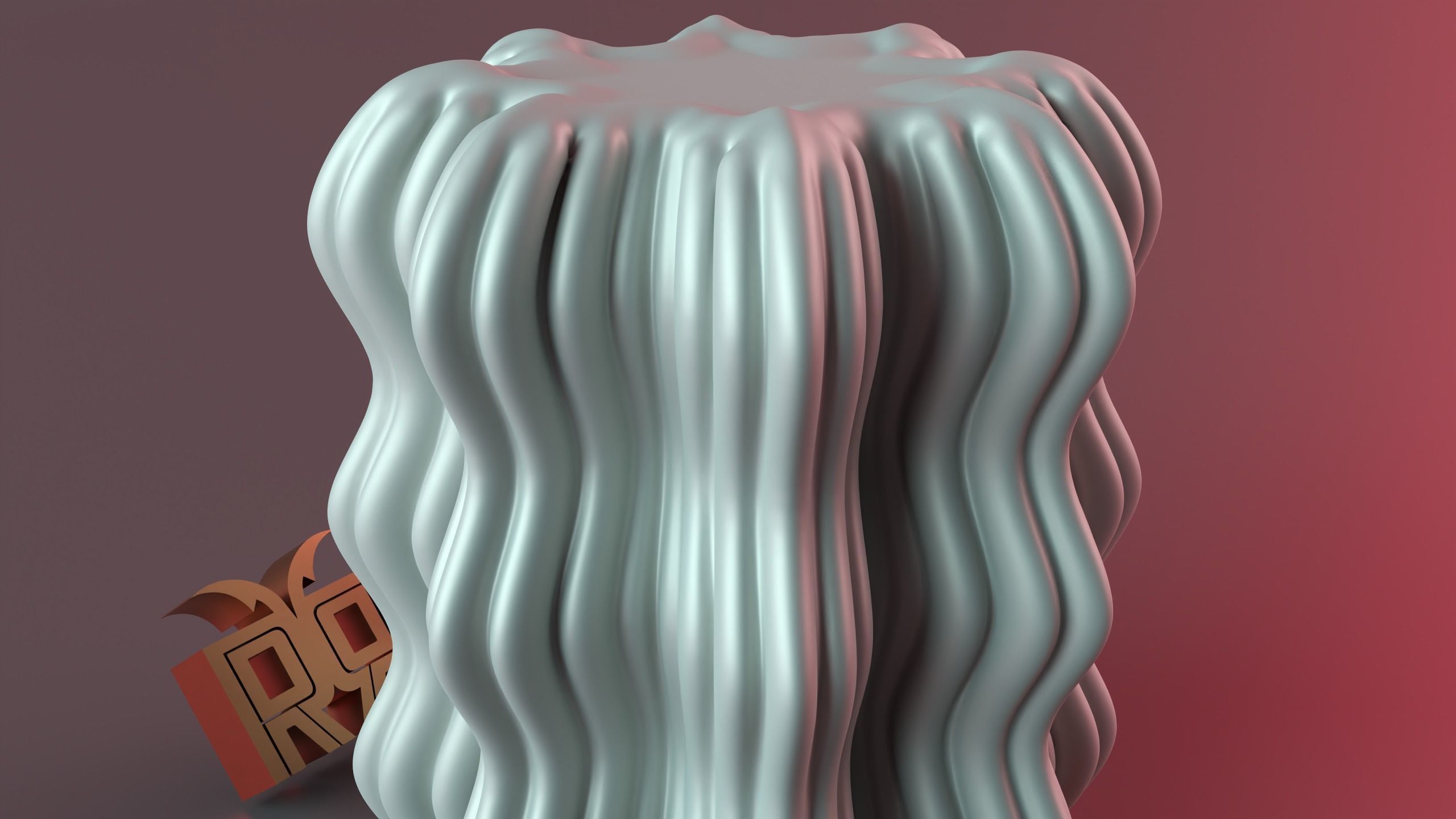 Wooj Wavy Candle 3D print model_7