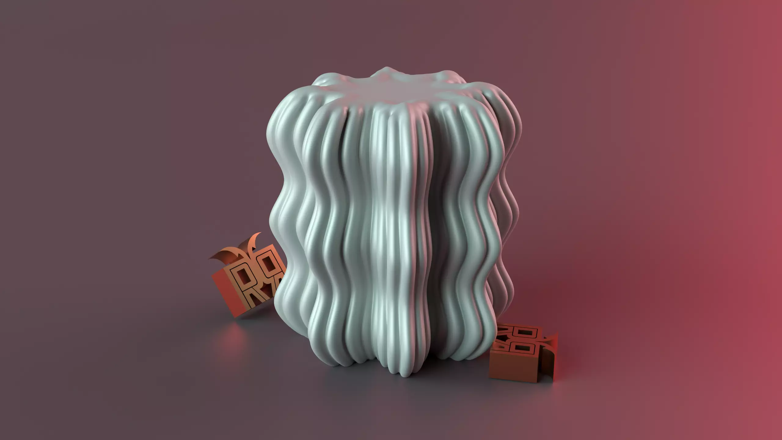 Wooj Wavy Candle 3D print model_0