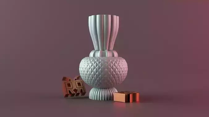 Diamond Pillar Geometric 3D print model