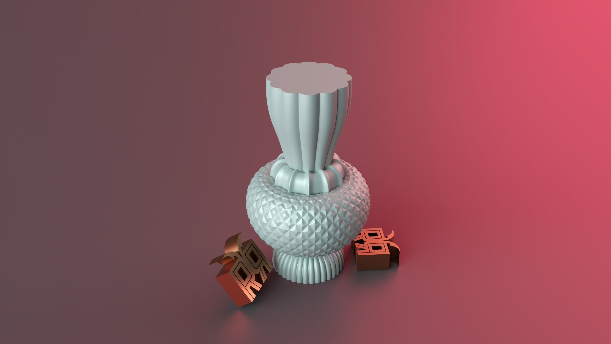 Diamond Pillar Geometric 3D print model_11