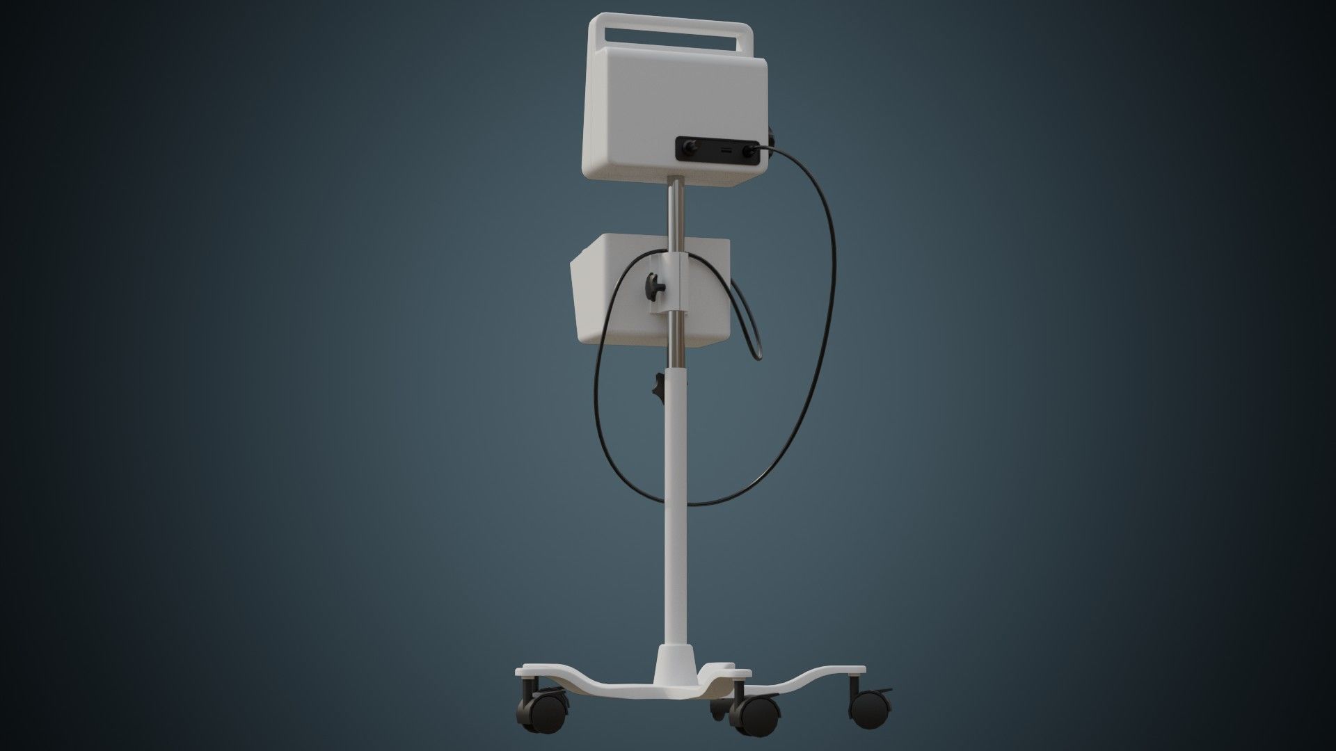 Vital Signs Monitor 1 Basic Low-poly 3D model_3