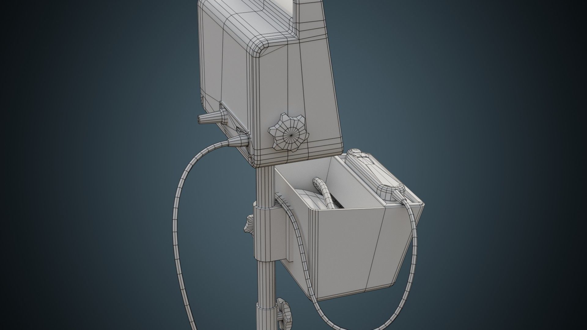 Vital Signs Monitor 1 Basic Low-poly 3D model_8