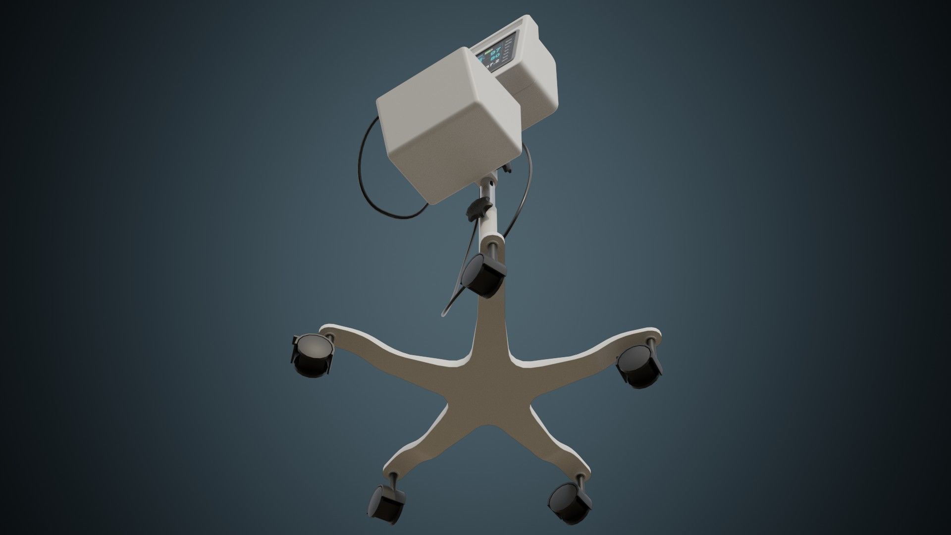 Vital Signs Monitor 1 Basic Low-poly 3D model_4