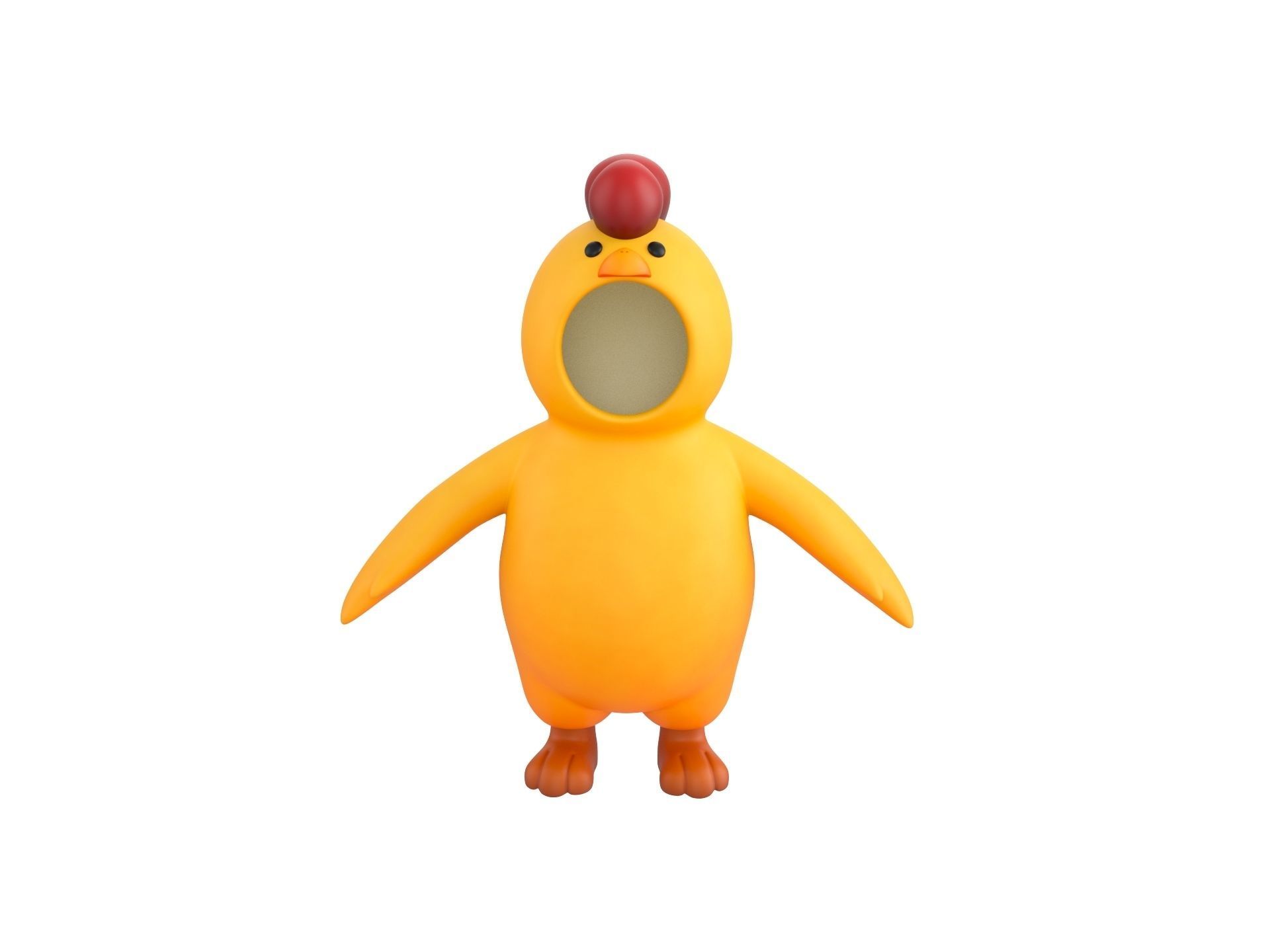 Prop234 Chicken Suit 3D model_1