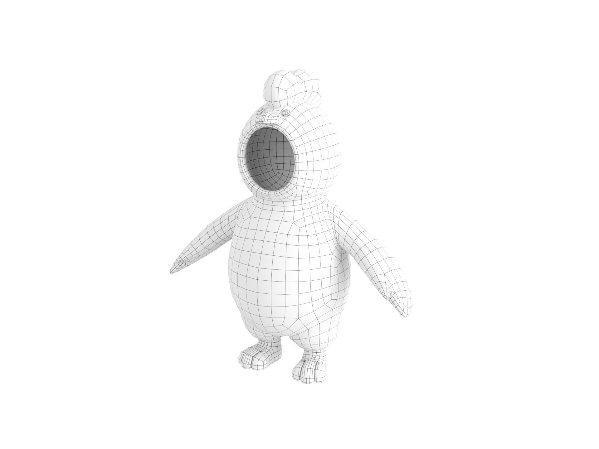 Prop234 Chicken Suit 3D model_34