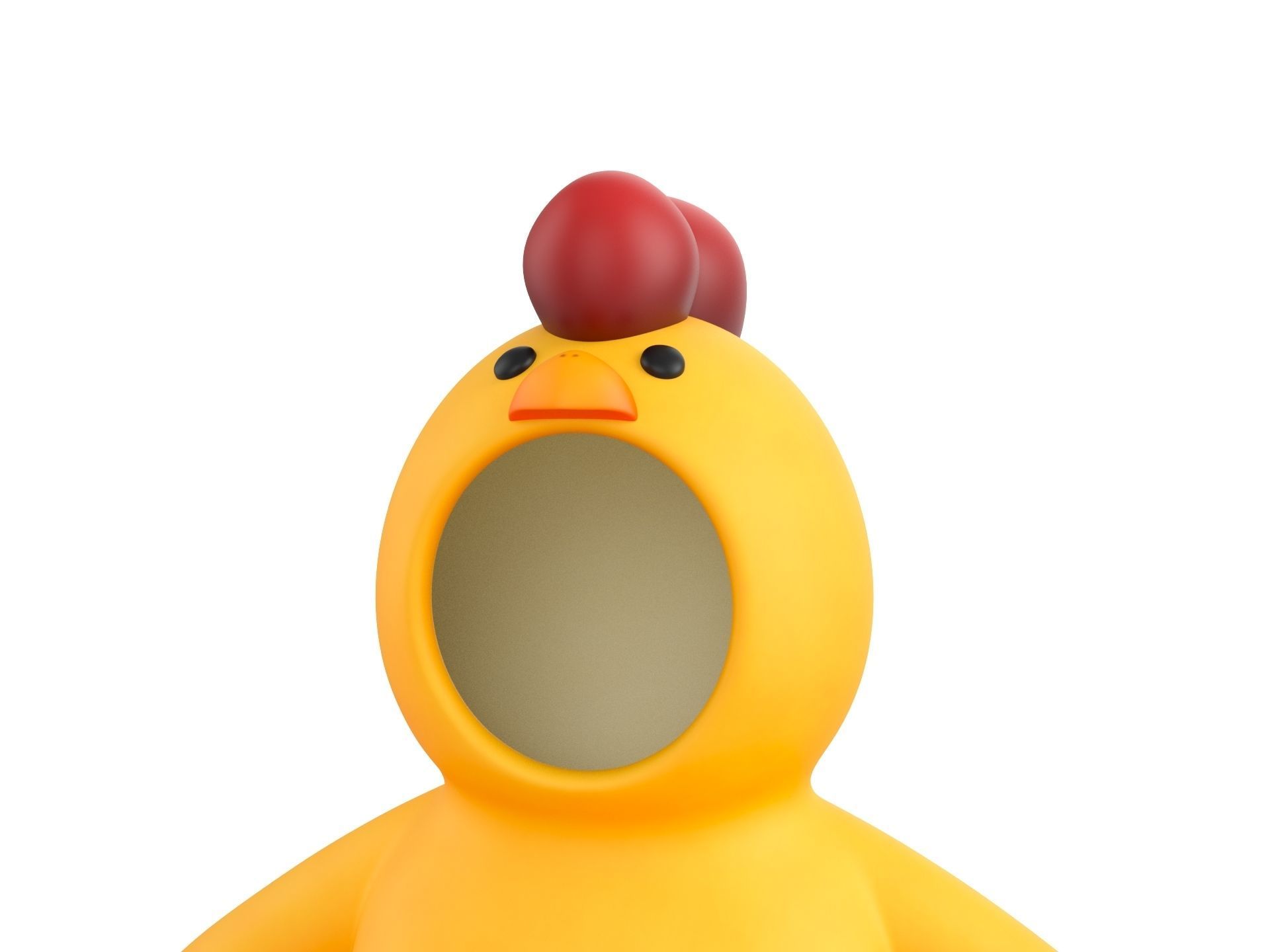 Prop234 Chicken Suit 3D model_9