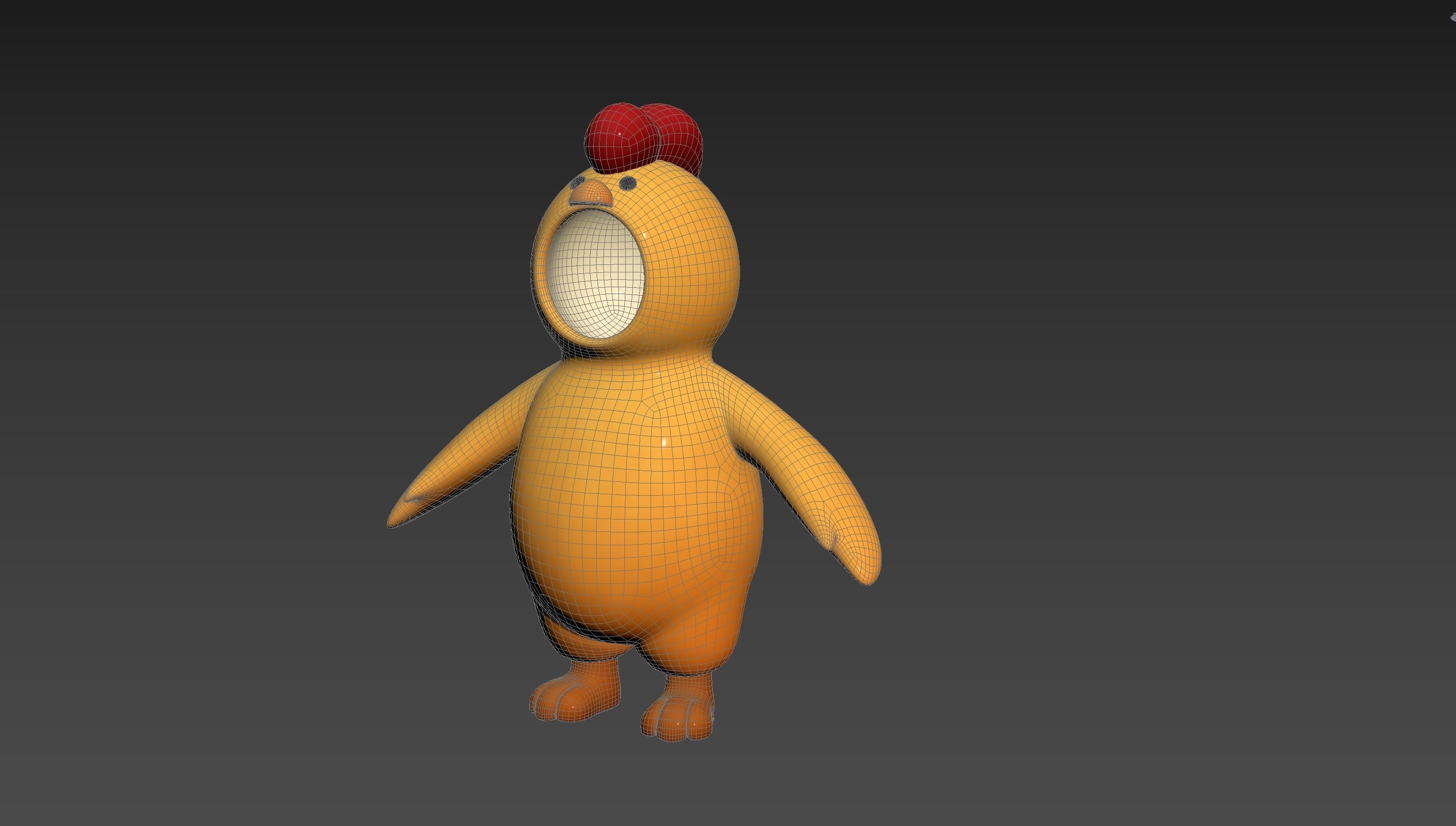 Prop234 Chicken Suit 3D model_12