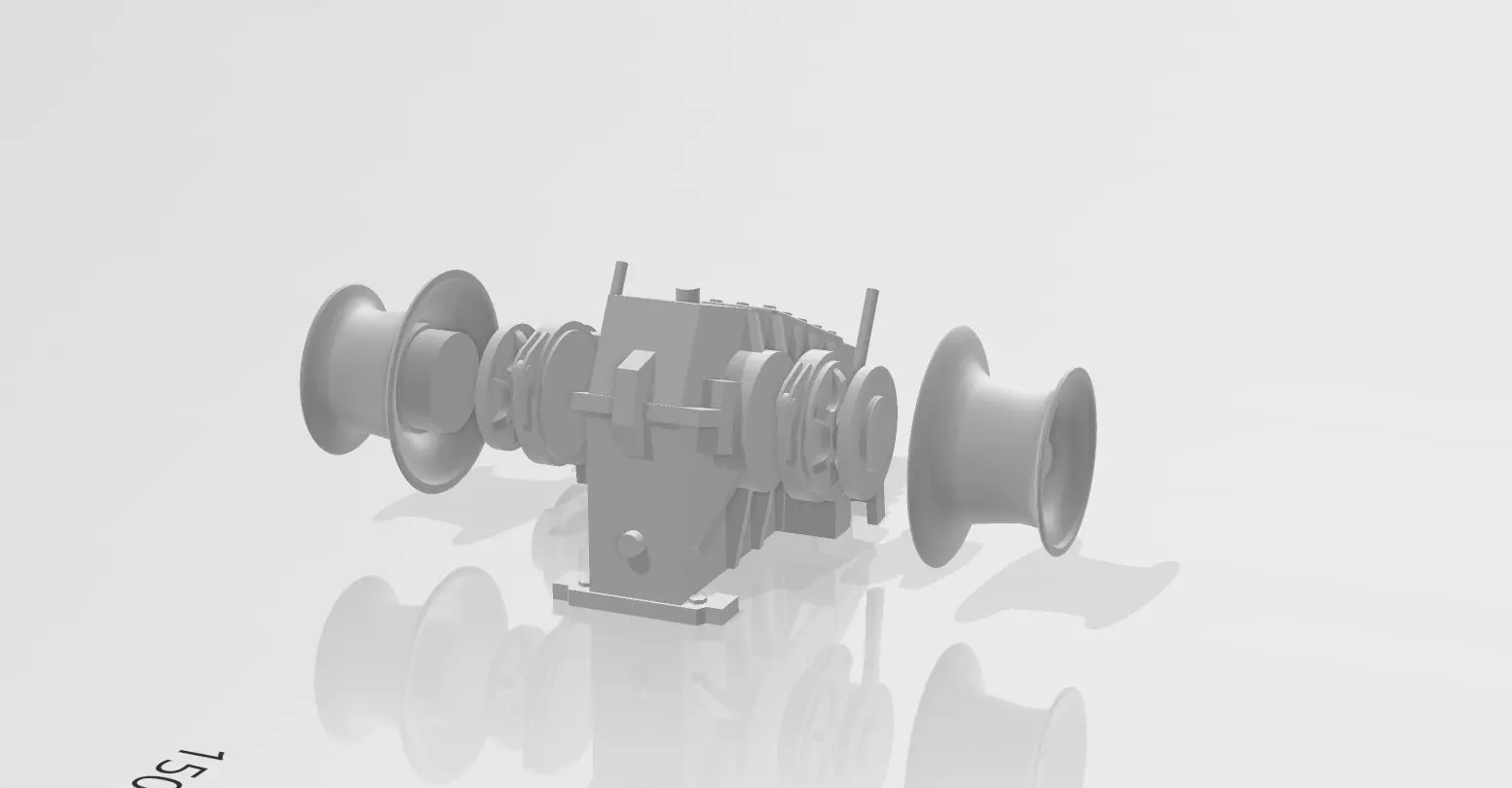Anchor winch for ship models 3D print model