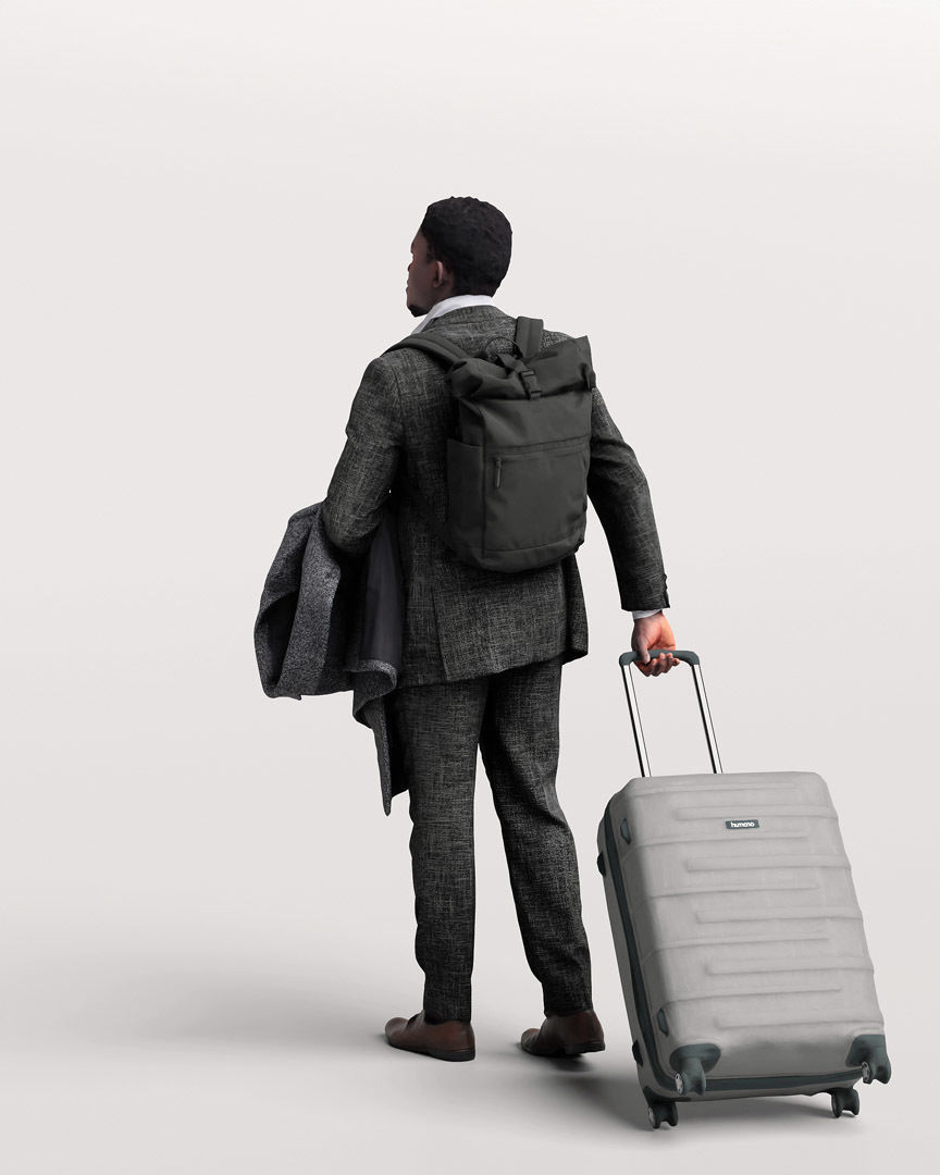 Humano Traveling Man with suitcase 2206-9 3D model_4