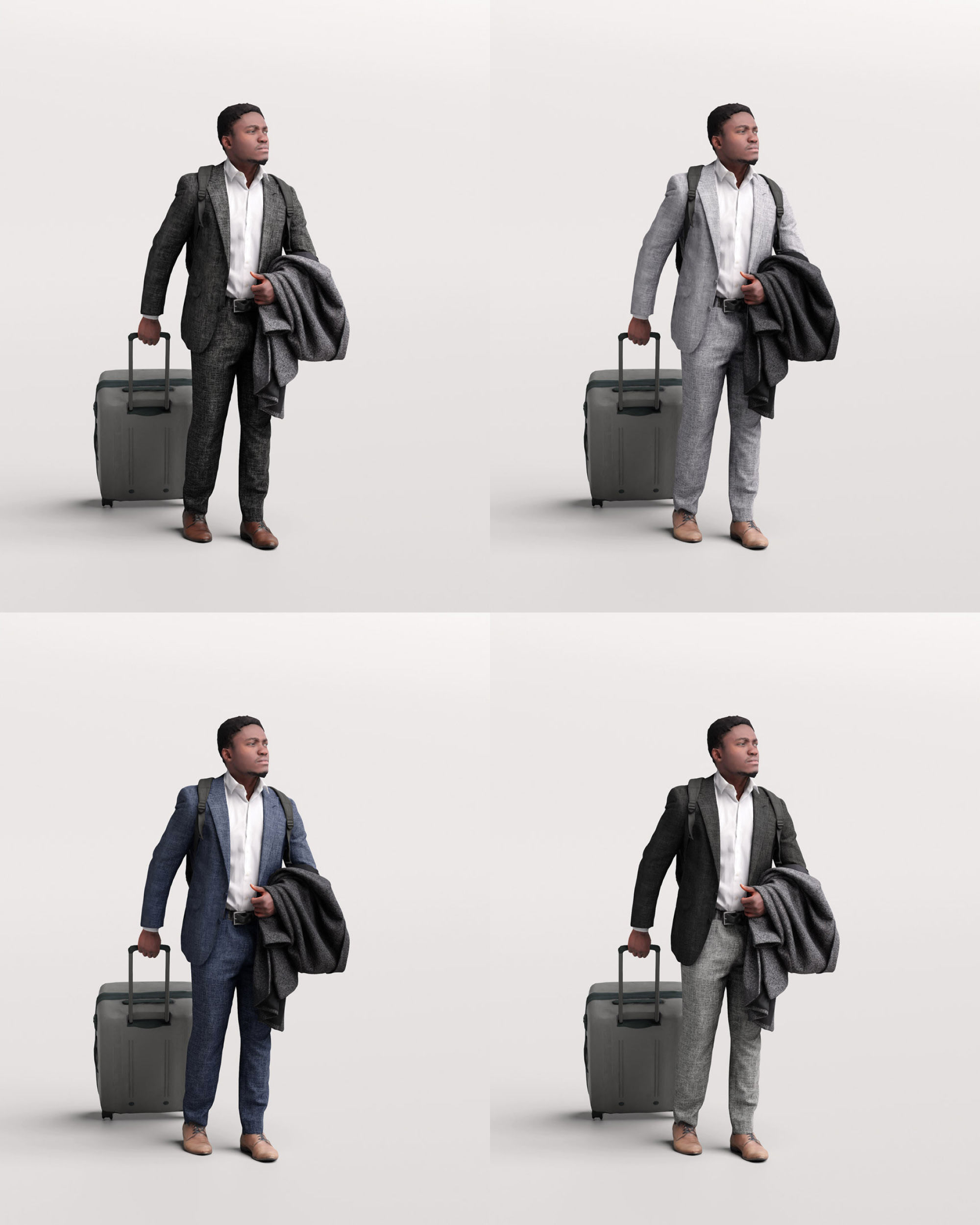Humano Traveling Man with suitcase 2206-9 3D model_13