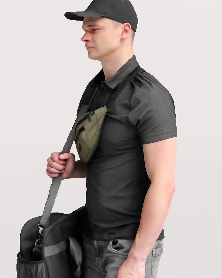 Humano Traveling Man with suitcase 2206-8 3D model_7