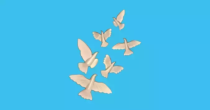 Birds Combo 02 3D print model